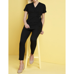 Tunique de travail pour salon de beauté et spa, uniformes de haute qualité en coton respirant et polyester, couleurs personnalisées, logo personnalisé, uniformes esthétiques pour cliniques. - Product Image 6