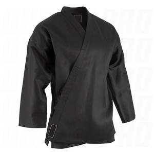 Uniforme de karaté noir professionnel, poids moyen, très confortable, Gi d'arts martiaux pour l'entraînement, la pratique et la compétition - Product Image 2