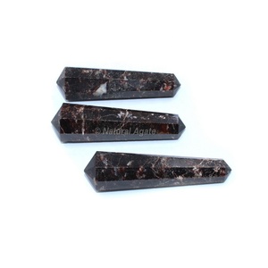 Bon prix Grenat Double Point Terminé Cristal Quartz Double Point Cristal Terminé Guérison Style Mascotte - Product Image 1