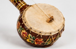 Ektara Gopichand artisanal de qualité supérieure, instrument folklorique indien à une seule corde, avec corps en bois traditionnel peint à la main et coloré - Product Image 5