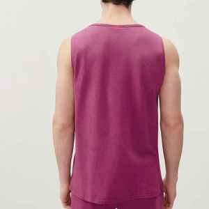 High Quality Men Tank <b>Top</b> OEM Polyester <b>Mesh</b> Fabric Breathable Sleeveless Gym Workout Supplier Manufacturer - Product Image 4