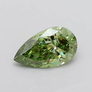 Diamant vert de 1 carat, taille poire, exquis, rare, de couleur fantaisie, brillant, diamant non monté pour des créations de bijoux de luxe sur mesure - Product Image 5