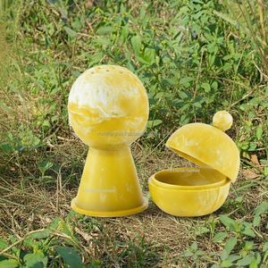 Modern Resin Incense Burner with Matching <b>Oud</b> Container Jar – Decorative <b>Bakhoor</b> Set for Ramadan Gifts & Islamic Home Decor - Product Image 4