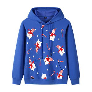 Sudaderas con capucha vintage para hombre, estampado de copos de nieve, camisetas con estampado 3D, informales, de manga larga, extragrandes, con temática navideña, para otoño e invierno - Product Image 3