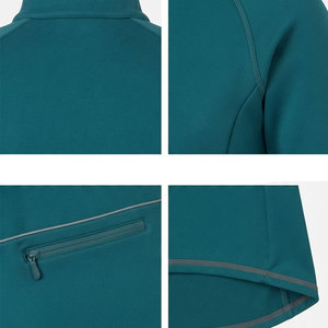 Maillot de cyclisme pour femmes, manches longues, poche arrière zippée, chemise de vélo de route, vêtements de sport légers, respirants, personnalisés, haut de cyclisme pour femmes - Product Image 4