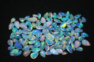 Faceted Pear Cut Natural Ethiopian Welo Opal Gemstone Multi Color Color Play Calibrated for Jewelry Making DIY - Product Image 3