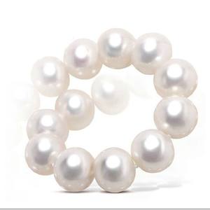 Collar de Perlas de Agua Dulce de Zhuji, Color Cielo Estrellado, Plata con Perlas Impecables Extremadamente Brillantes, Temperamento Romántico, Puntuación Completa - Product Image 5