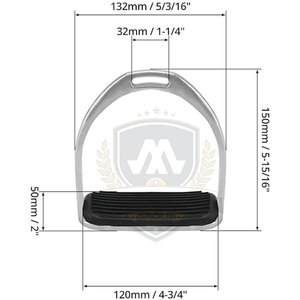 Estribos Tradicionales para Equitación, Ligeros, Accesorio de Montaje Estable para Montar a Caballo - Product Image 2