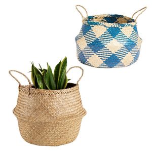 Decorative Handmade PHU HAO Brand Natural STRAW BELLY <b>BASKETS</b> Handmade Wicker <b>Basket</b> for Planting and Home Decor - Product Image 1