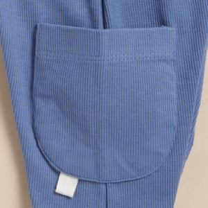 Leggings de bolsillo con cordón de elastano de bambú orgánico de primera calidad-Denim ligero - Product Image 4