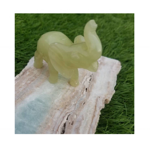Figura de Elefante Tallada en Piedra Ligera de la Mejor Calidad, Estilo Arte Popular para Decoración en Diferentes Grados - Product Image 6