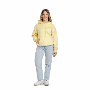 Sudadera con Capucha Unisex de Invierno para Hombre y Mujer, 100% Algodón, Forro Polar Grueso, Resistente al Viento, con Logotipo Personalizado, Sudadera de Punto para Mujer - Product Image 1