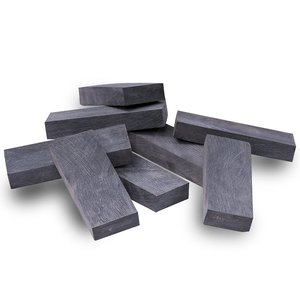 Plaquettes de manche de couteau en corne de buffle noire : Matériau artisanal non poli, 6 pièces - Product Image 5