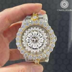Charm_Jewells Luxury Stainless Steel <b>Watch</b> Round Case 40mm Analog Quartz Sapphire Crystal Luminous Women Fashion - Product Image 1
