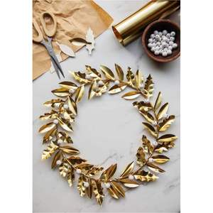 Best selling Handmade <b>Paper</b> Floral Wreath Round <b>Wall</b> <b>Hanging</b> Artificial <b>Christmas</b> <b>Decoration</b> Indoor Home Decor - Product Image 2