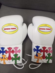 Guantes de Boxeo de Cuero Vacuno Genuino de Primera Calidad |   Proveedor Mayorista de Fabricación OEM con Logotipo de Marca Personalizado - Product Image 3