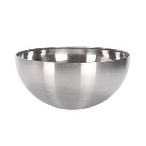 Bol à soupe en métal de style premium, finition argentée, pour servir les aliments, pour restaurant, hôtel et utilisation sur table - Product Image 1