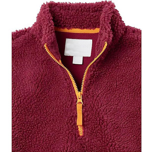 Sweat à capuche d'hiver pour hommes et garçons, personnalisable, vierge pour broderie, 500 GSM, épais, en polaire Sherpa à poils longs - Product Image 4