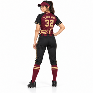Camisetas de Softbol Personalizadas 100% Poliéster Transpirables Antibacterianas para Equipos Escolares, Clubes, Torneos, Uniformes Deportivos - Product Image 4