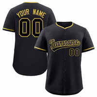 Maillots de baseball personnalisés en gros avec logo, respirants, séchage rapide, imprimés par sublimation, vêtements de sport de haute qualité, service OEM 100%