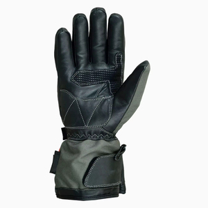 Gants de moto sportifs en cuir noir, longueur poignet, doublure thermique en polyester, pour l'hiver et le cyclisme, vente en gros usine - Product Image 3