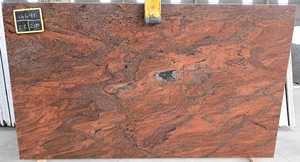 Planche de comptoir de cuisine en granit rouge, aspect marbre brun, plan de travail pour salle de bain et extérieur - Product Image 4