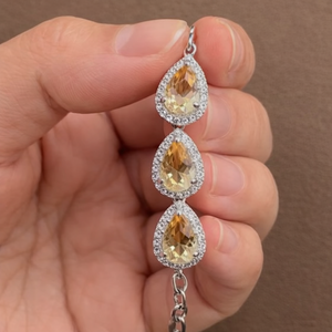 สร้อยข้อมือโซ่คลาสสิกสำหรับผู้หญิง Rhaya Jewels ชุบโรเดียม เงินแท้ 925 สำหรับงานแต่งงาน ของขวัญในโอกาสต่างๆ - Product Image 3