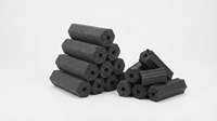Charbon de bois naturel en coquille de noix de coco, briquettes hexagonales pour barbecue en plein air, sans fumée, fabricant OEM Inde