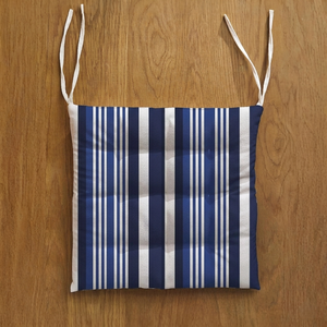 Coussin de chaise rembourré en coton avec attaches, coussin d'assise épais et doux pour chaises de salle à manger, coussins de chaise antidérapants pour la cuisine - Product Image 3