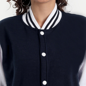 Chaqueta Varsity para Mujer, Transpirable, Resistente al Viento, con Acabado de Piel de Oveja Teñida, Diseño Reversible, Mangas Regulares para Invierno - Product Image 5