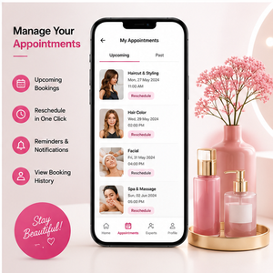 Desarrollo de Aplicaciones Móviles para Reserva de Salones de Belleza Modernos, Citas en Tiempo Real, Gestión de Estilistas, Alertas Push, Android, iOS, Internet - Product Image 4