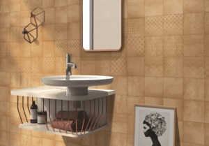 Azulejo cerámico de 200x200 mm, azulejo Malta Jaisalmer, azulejo mate brillante, azulejo marroquí con diseño de celosía, azulejo geométrico con diseño de celosía, colección Miami - Product Image 5