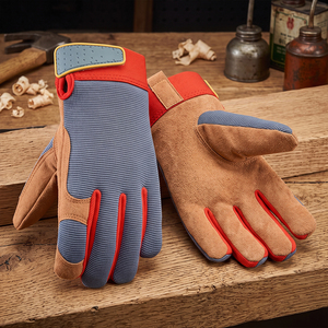 Gants de mécanicien en cuir synthétique de qualité supérieure, protection des mains pour la sécurité industrielle, résistants à la chaleur, gants de mécanicien très vendus pour hommes - Product Image 6