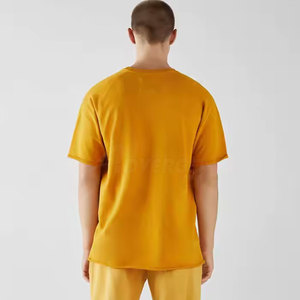 Camiseta de Manga Corta Informal, 100% Algodón, Corte Holgado, Talla Grande, Personalizable con Logotipo, Camiseta Oversize para Hombre - Product Image 3