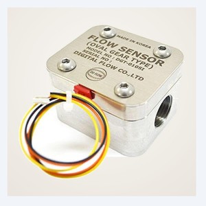 Capteur de débit d'eau horizontal fileté DIGITAL FLOW DGT-010SI, capteur de débit à engrenages ovales en acier inoxydable 316L, filetage interne PT 1/2 - Product Image 2