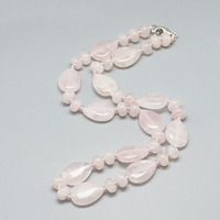 Collier classique en gros avec perles rondes et pierres précieuses, bijoux fantaisie, colliers perlés à pierres plates en forme de goutte pour femmes