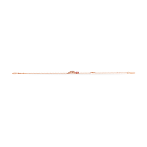 Bracelet minimaliste en diamant avec épingle de sûreté |   Bijoux de mode en or rose pour femmes - Product Image 3