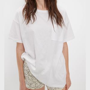 Camisetas de Mujer al por Mayor, OEM ODM, 180gsm, Estilo Vintage, Corte Ajustado, Hombros Caídos, con Agujeros, Ropa Casual de Verano, Alta Calidad - Product Image 3