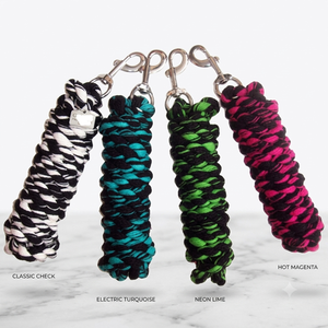 Cuerda de Nylon de Dos Tonos Personalizada para Caballos con Gancho de Seguridad de Latón Resistente - Product Image 2