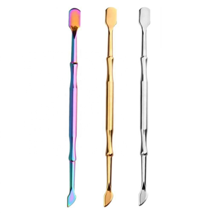 Empujador de Cutículas Profesional de Acero Inoxidable de Doble Punta para Manicura, Pedicura, Salón y Cuidado de Uñas en Casa, Herramienta Raspadora de Uñas - Product Image 1