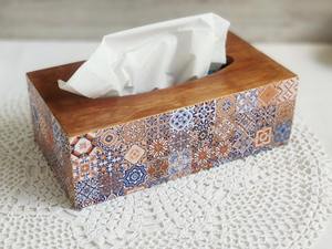 Caja de pañuelos de madera grabada con láser, caja de pañuelos de madera impresa única para regalos premium, caja de pañuelos faciales al por mayor - Product Image 4