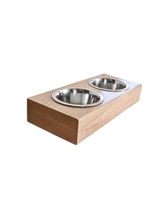 Soporte de madera elevado para perros pequeños, grandes y medianos, soporte para cuencos altos para perros, estación de alimentación montada para perros, accesorios para perros - Product Image 1
