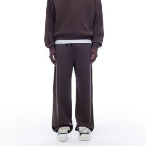 Pantalon de survêtement unisexe modèle personnalisé Pantalon de survêtement d'hiver pantalon de survêtement d'hiver en tricot élastique de taille moyenne logo personnalisé - Product Image 5