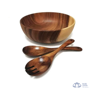 [BEST SELLING] | Wooden <b>Bowl</b> Modern Minimalist Smooth Polished Wooden Dish For Kitchen Dining Table Resort from <b>Blue</b> Lotus Farm - Product Image 1