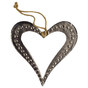 Best Indoor <b>Decor</b> Hanging Heart Shaped Best for Home <b>Decorative</b> and Party <b>Decorative</b> Aluminium Design Metal Ornament Shaped - Product Image 1