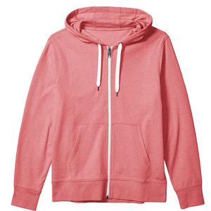Sweat-shirt à capuche zippé pour homme en coton mélangé épais, vêtements personnalisés - Product Image 1