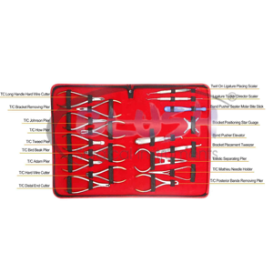 18-Piece Orthodontic Dental Instrument Kit Stainless Steel Manual Composite Basis Surgical Instruments by <b>Blush</b> Surgical - Product Image 2