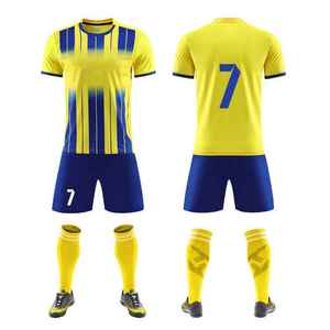 Conjunto de Camiseta de Fútbol para Hombre, Manga Corta, Cuello en V, Color Sólido, Secado Rápido, Transpirable, Impermeable, Uniforme Deportivo de Fútbol de Poliéster Personalizado - Product Image 6