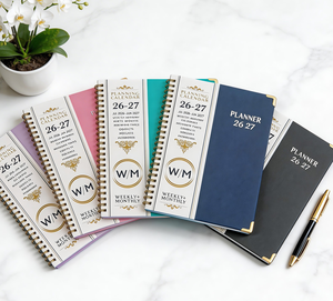 Manufacturer 2025 Planner Promotion Gift Table Calendar <b>A5</b> Printing Planner 2024-2025 Hardcover Diary <b>Notebook</b> - Product Image 6