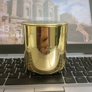 Bocaux de bougie en cuivre en laiton de luxe avec logo personnalisé finition brillante faite à la main bougie parfumée vide et durable pour la décoration de la maison - Product Image 5